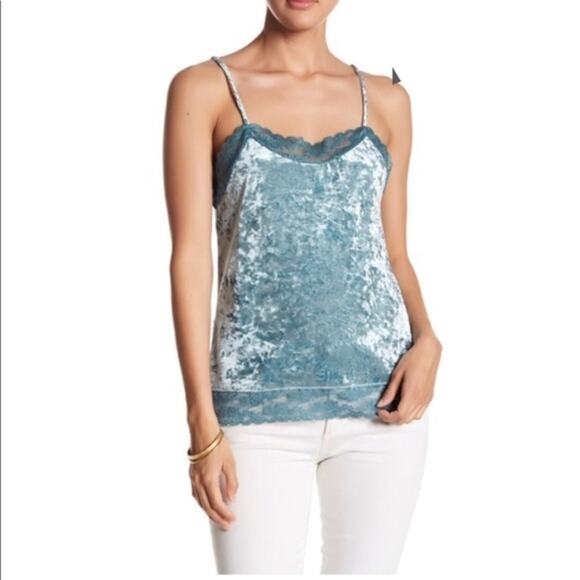 Romeo & Juliet Couture Crushed Velvet Cami top - Picture 1 of 6